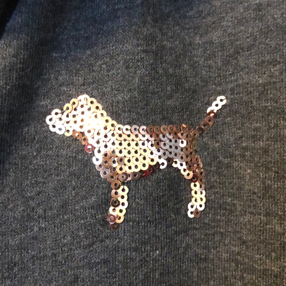 Victoria's secret PINK half zip. Rose gold bling ✨ - Picture 4 of 6